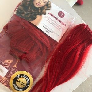 Clip in Hair Extensions Red